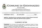 Ordinanza 35 PM: Interdizione alla circolazione veicolare